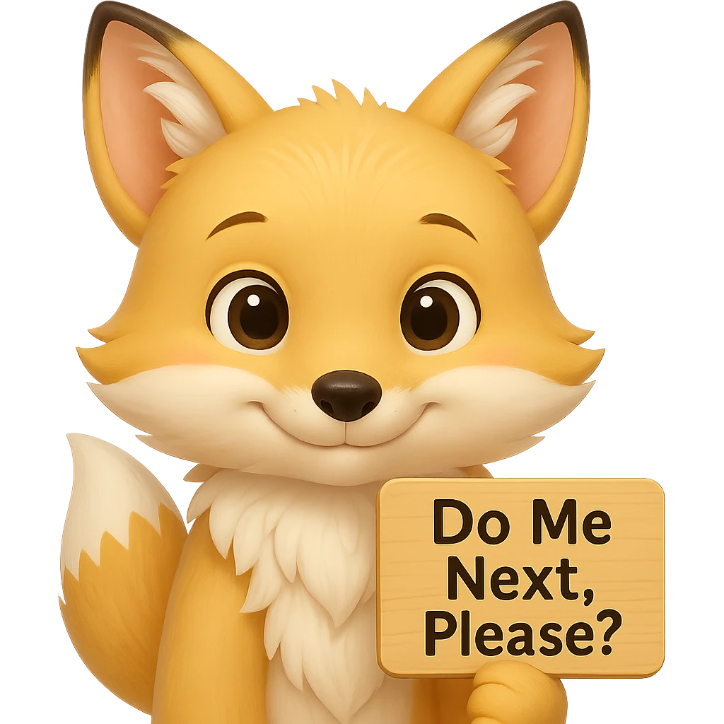 Change the fox color to a blond-like shade, keep the blushing and the sign with the text 'do me next please?'. Preserve the original style and keep the background transparent if present. emoji