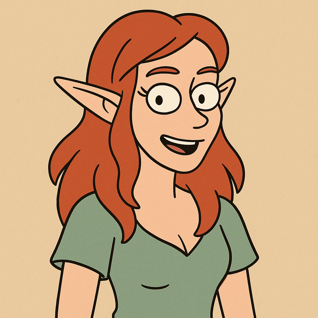 👩‍🦰 an elf emoji