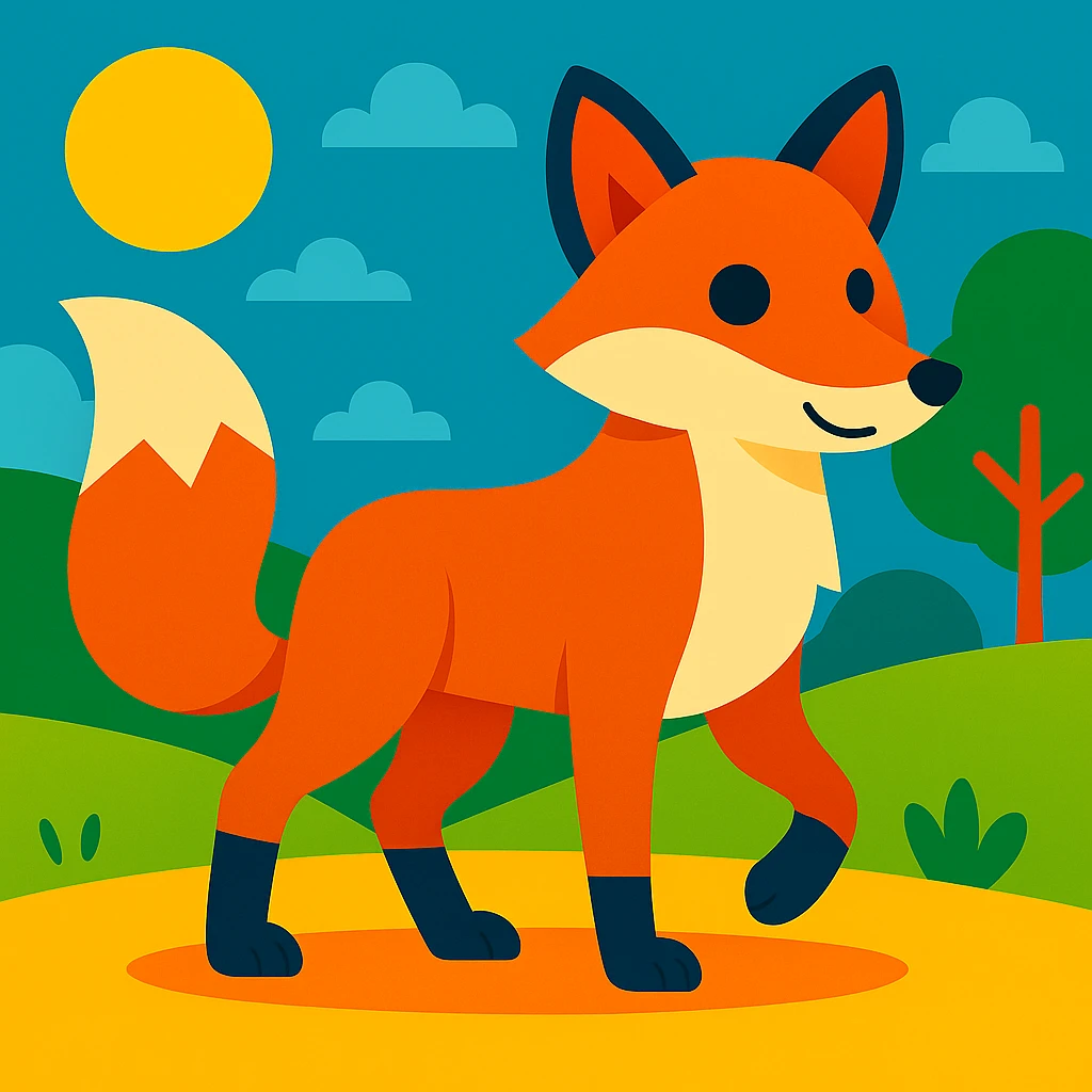 Red fox emoji