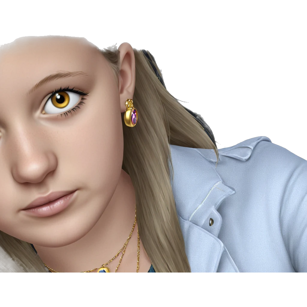 girl with sunglasses and jewelry emoji