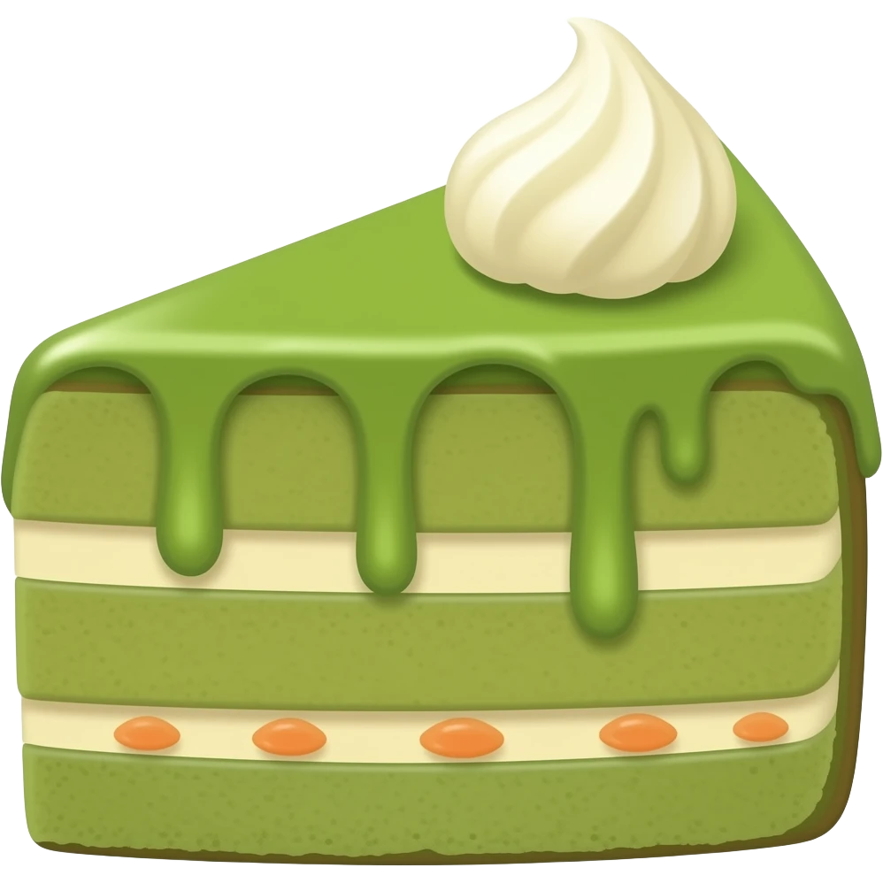 Mactha cake emoji