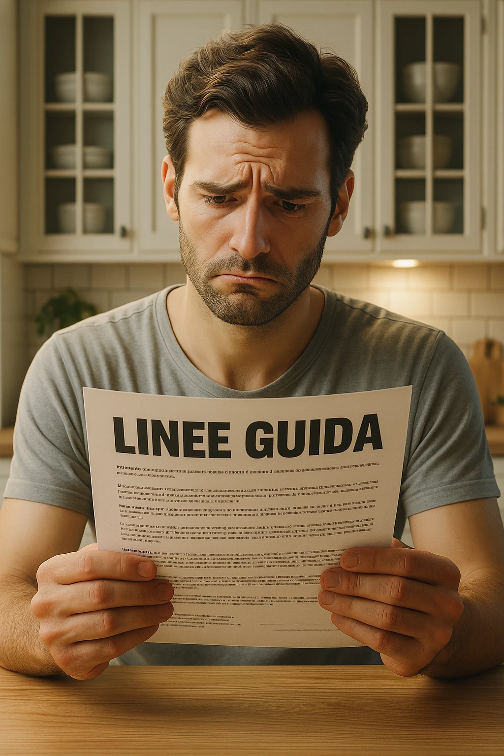 FALLA IDENTICA A QUESTA MA SUL FOGLIO SCRIVI "LINEE GUIDA" IN ITALIANO emoji