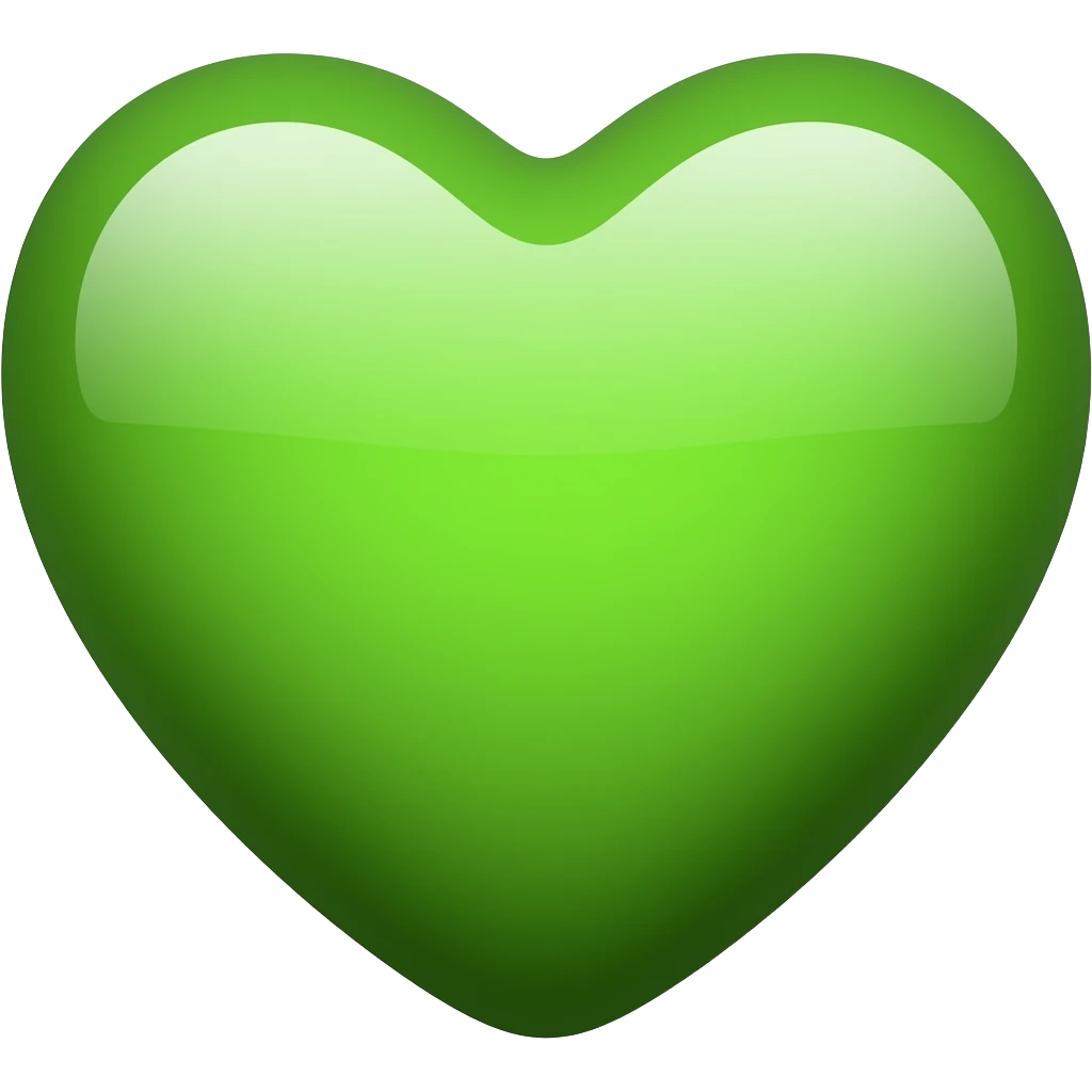 Green heart emoji