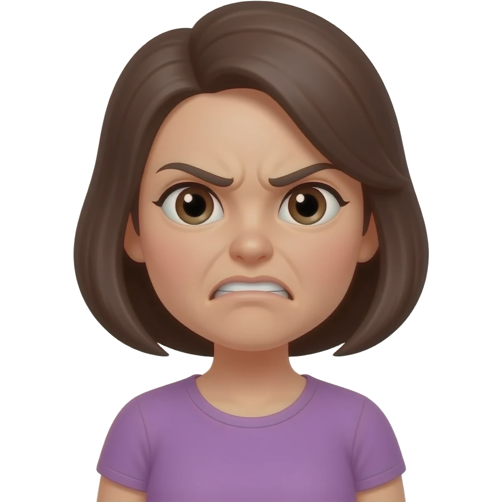 мама злая и обижать emoji