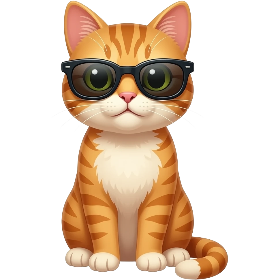 Cat wearing sunglasses emoji