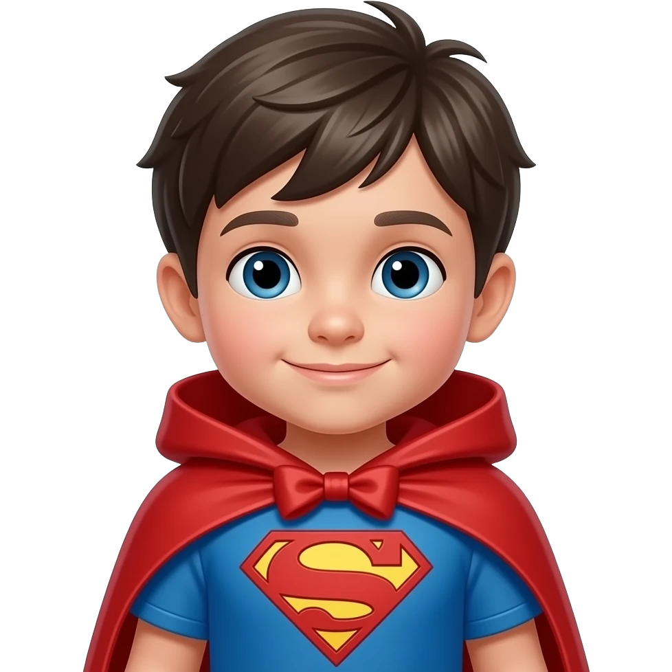 kid with cape costume emoji