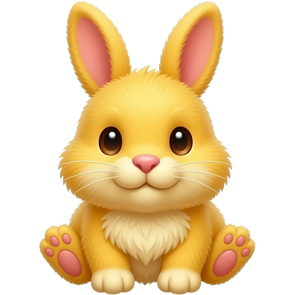 stuffed yellow bunny emoji