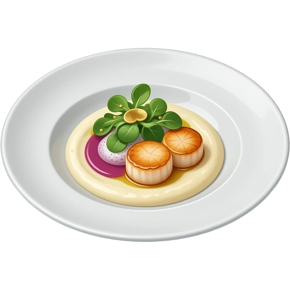 modern fine dining dinner dish emoji