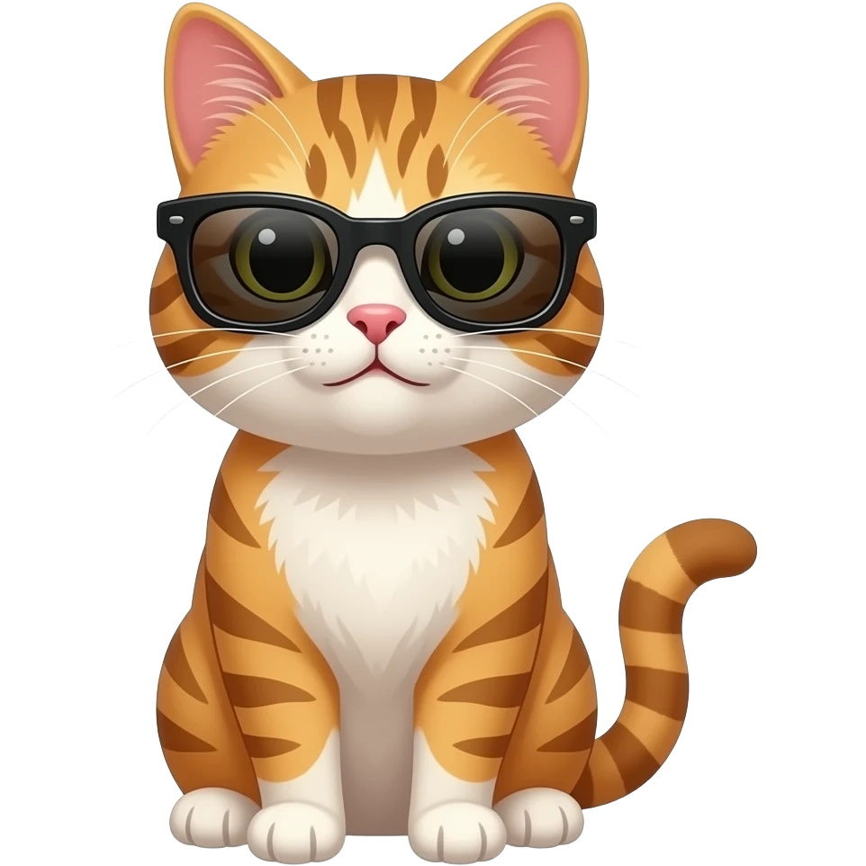 Cat wearing sunglasses emoji