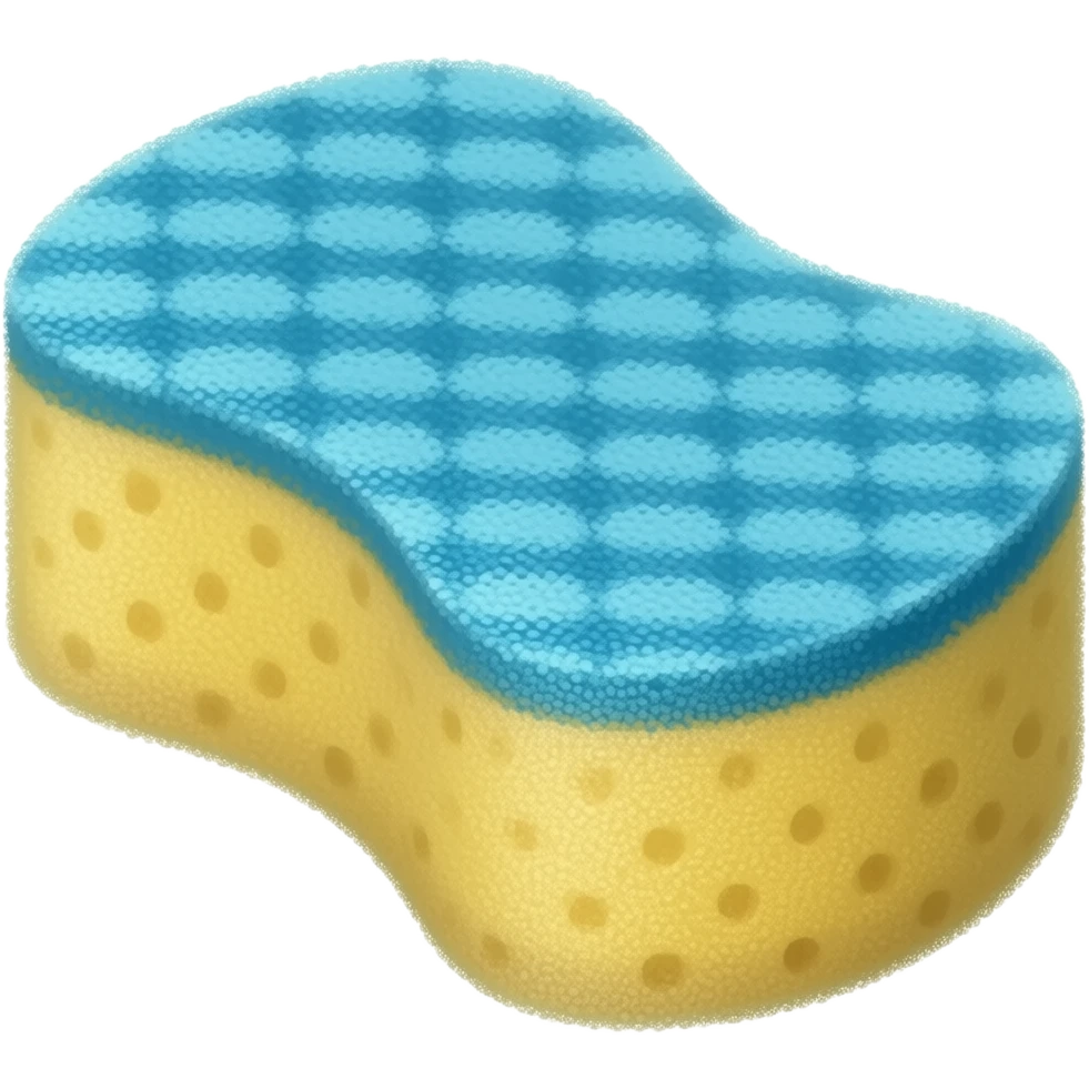 Cleaning sponge sideways emoji