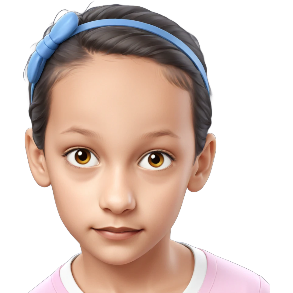 realistic portrait of girl emoji