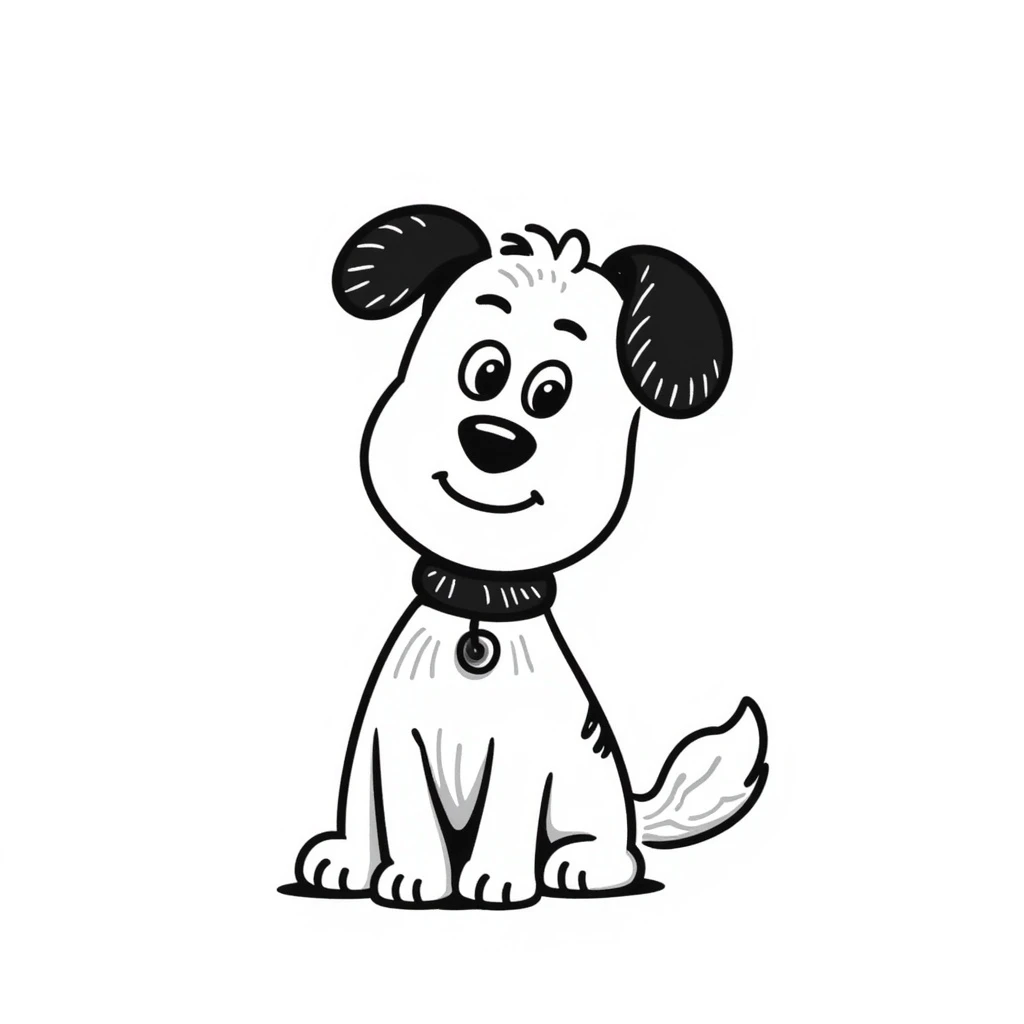 A dog emoji