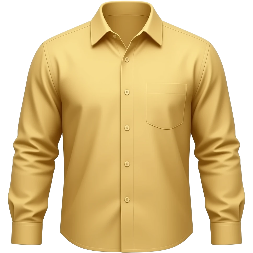 Yellow cotton-linen shirt emoji