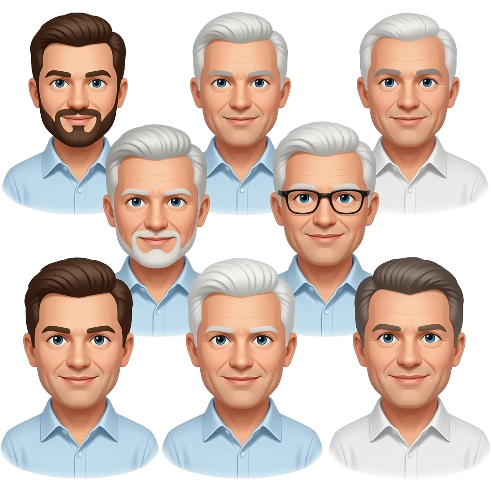 Group of white guys emoji