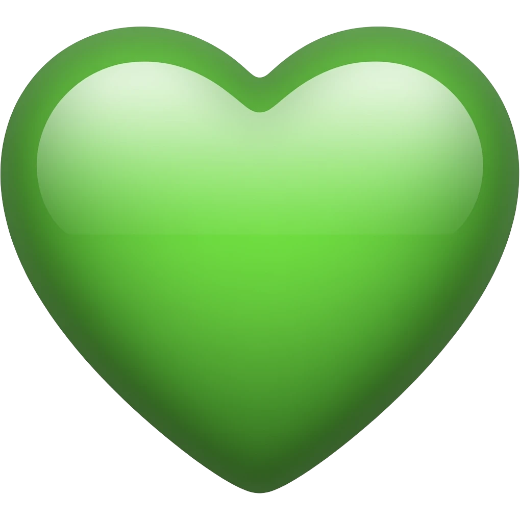 Green heart emoji