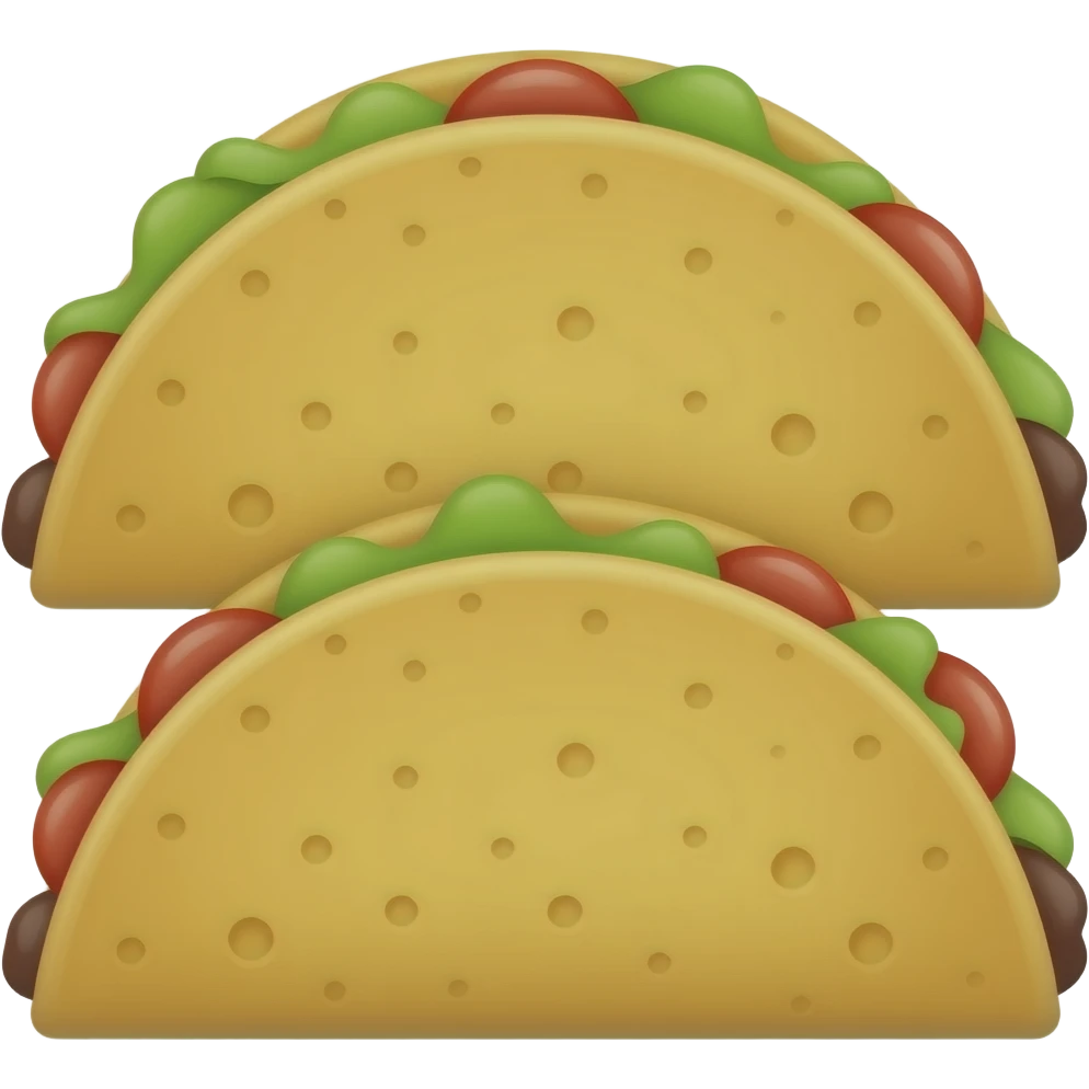 stack of taco shells emoji