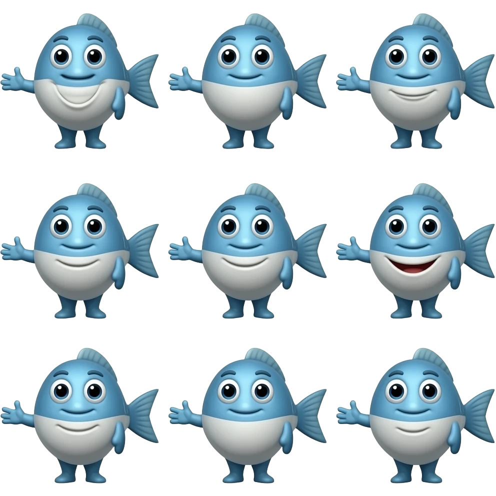 10 fishies (mascot) (2013-2021) emoji