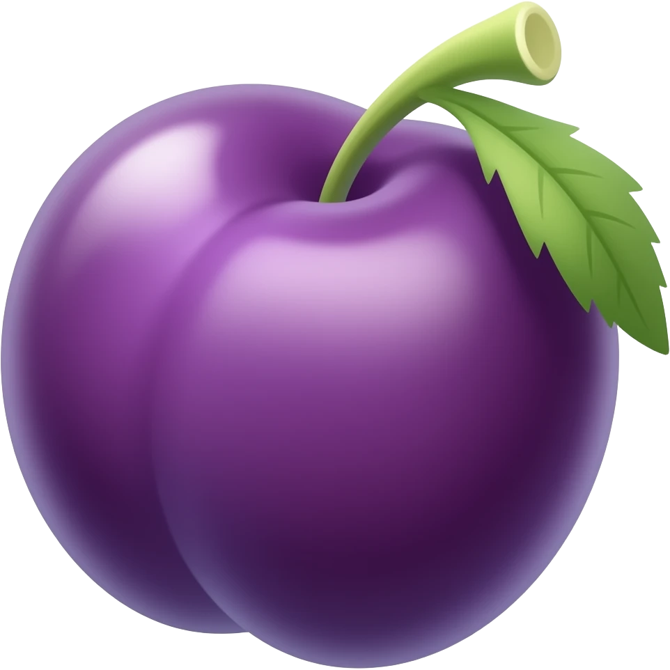 Plum emoji