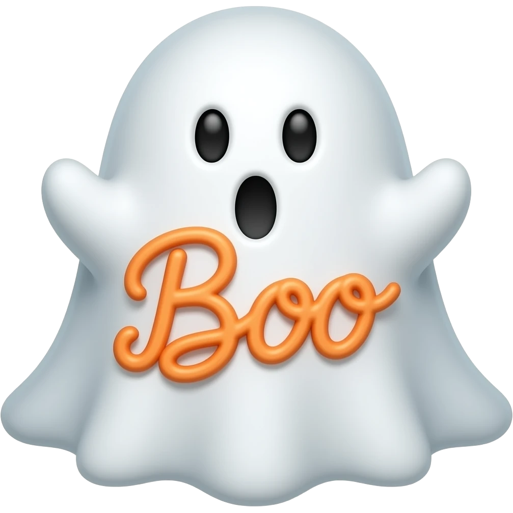 Boo cake emoji