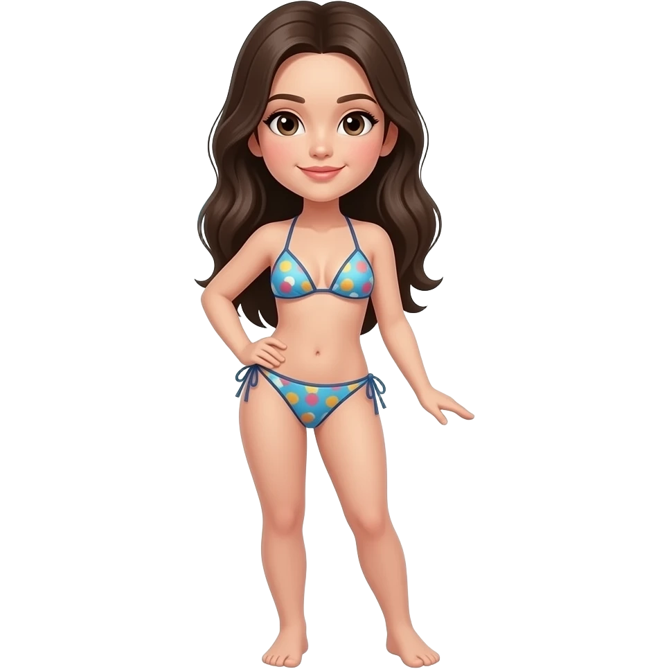 Bikini girl photo full body emoji