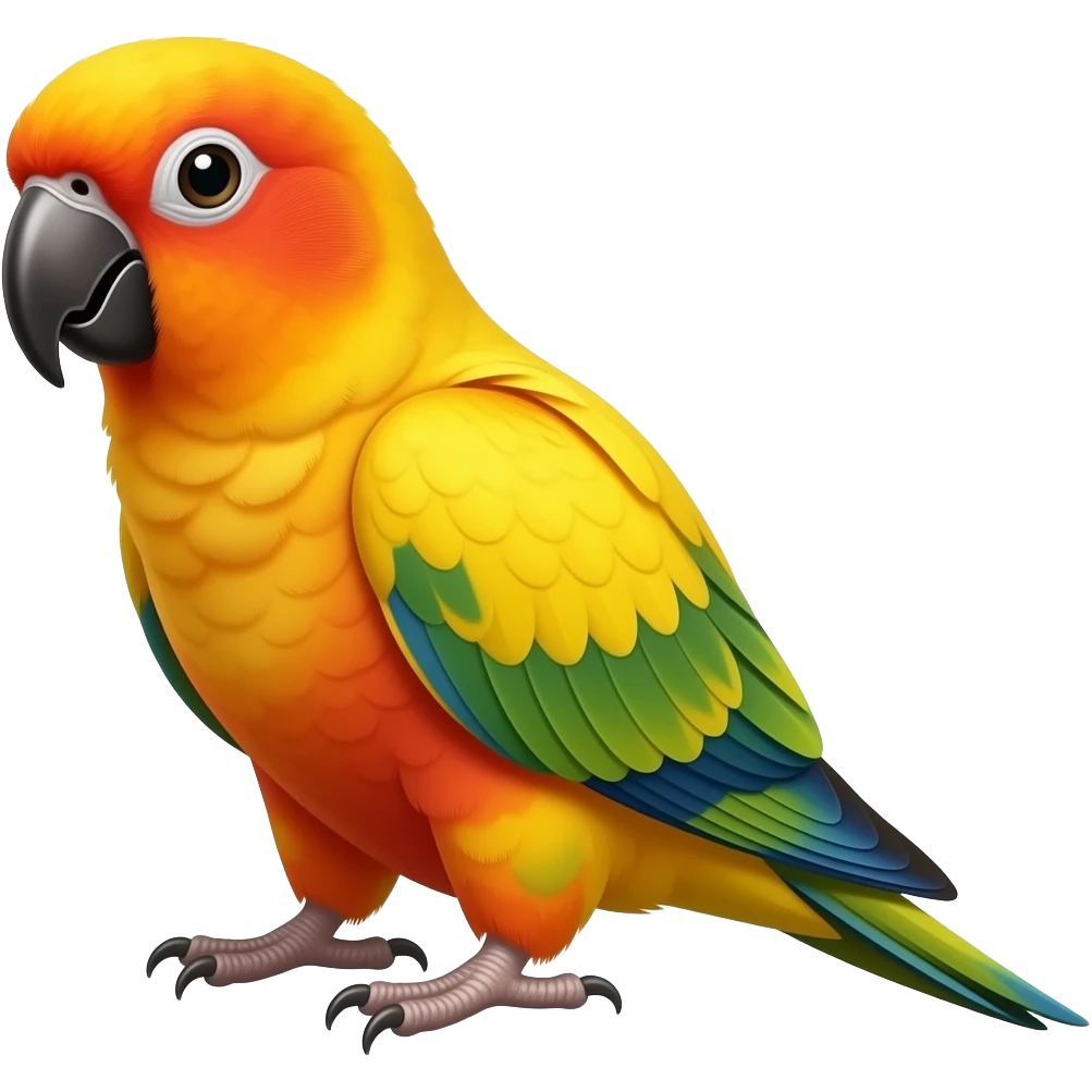 Parrot sunconure emoji