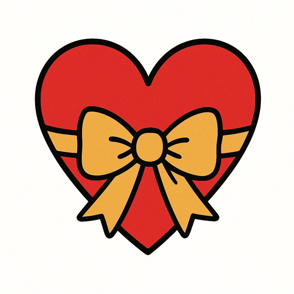 heart with a bow emoji