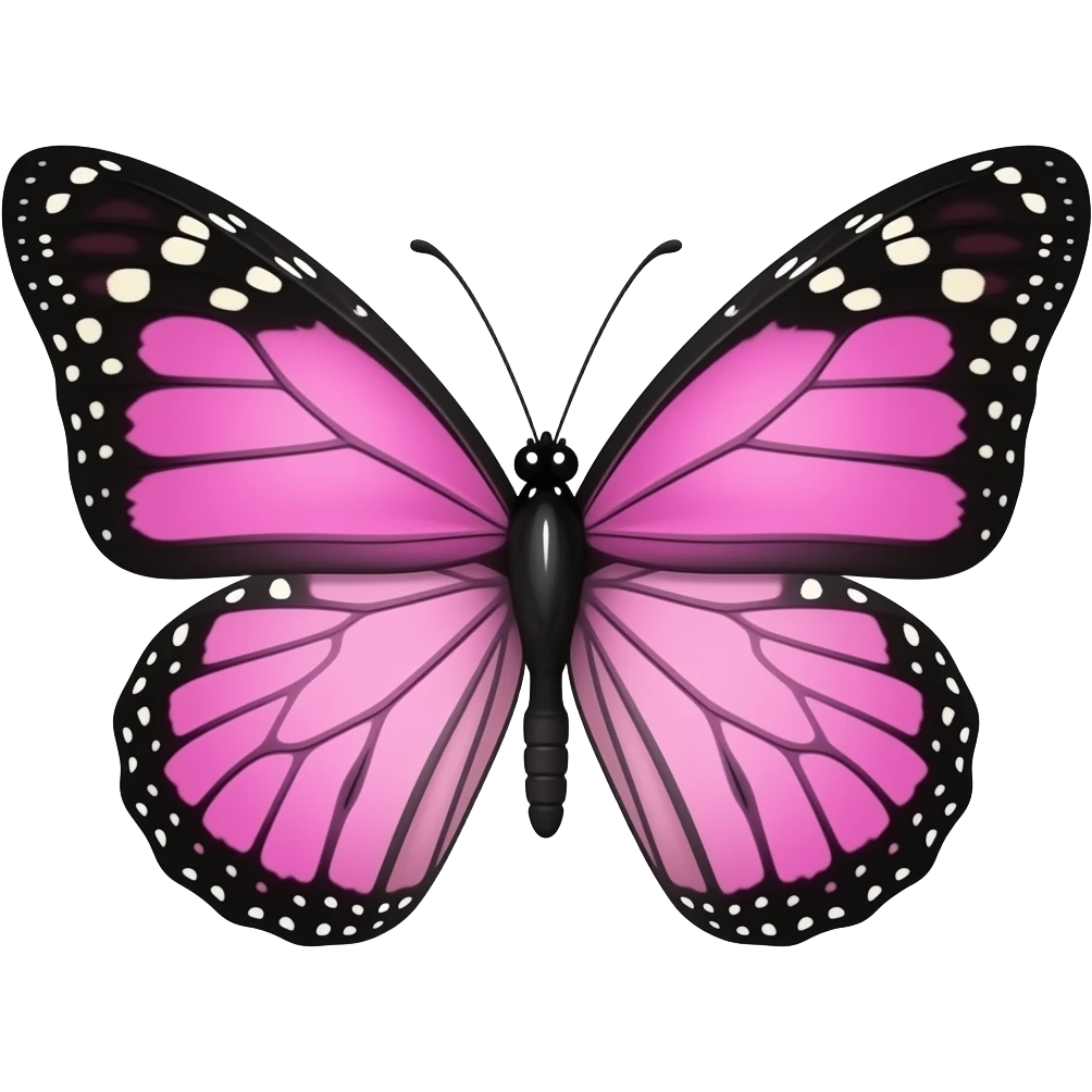 borboleta rosa emoji