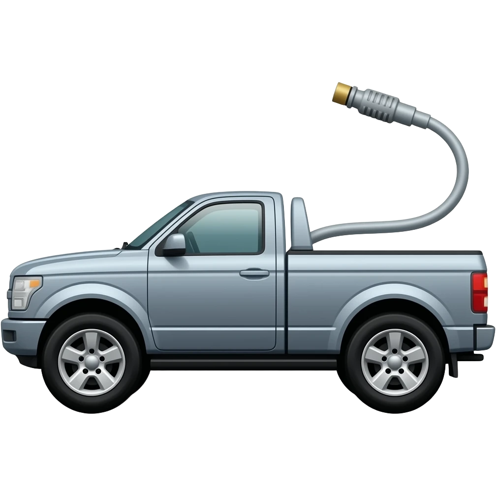 Ford Pick up truck with sprinkler pipe emoji