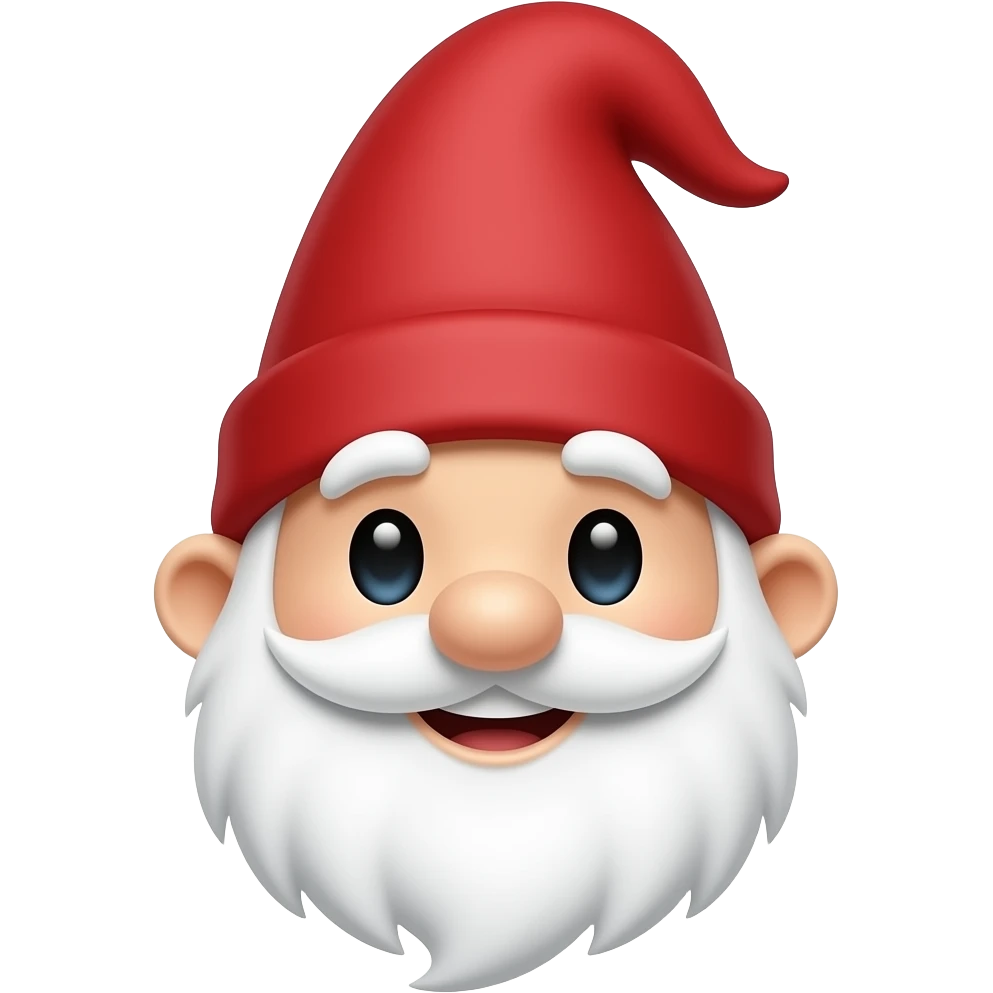 cute gnome with red hat emoji