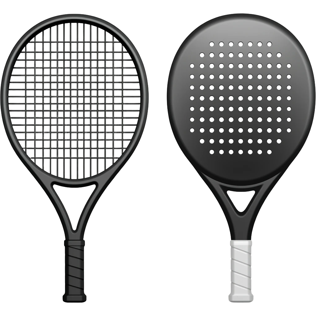 hazme una raqueta de tennis y padel emoji