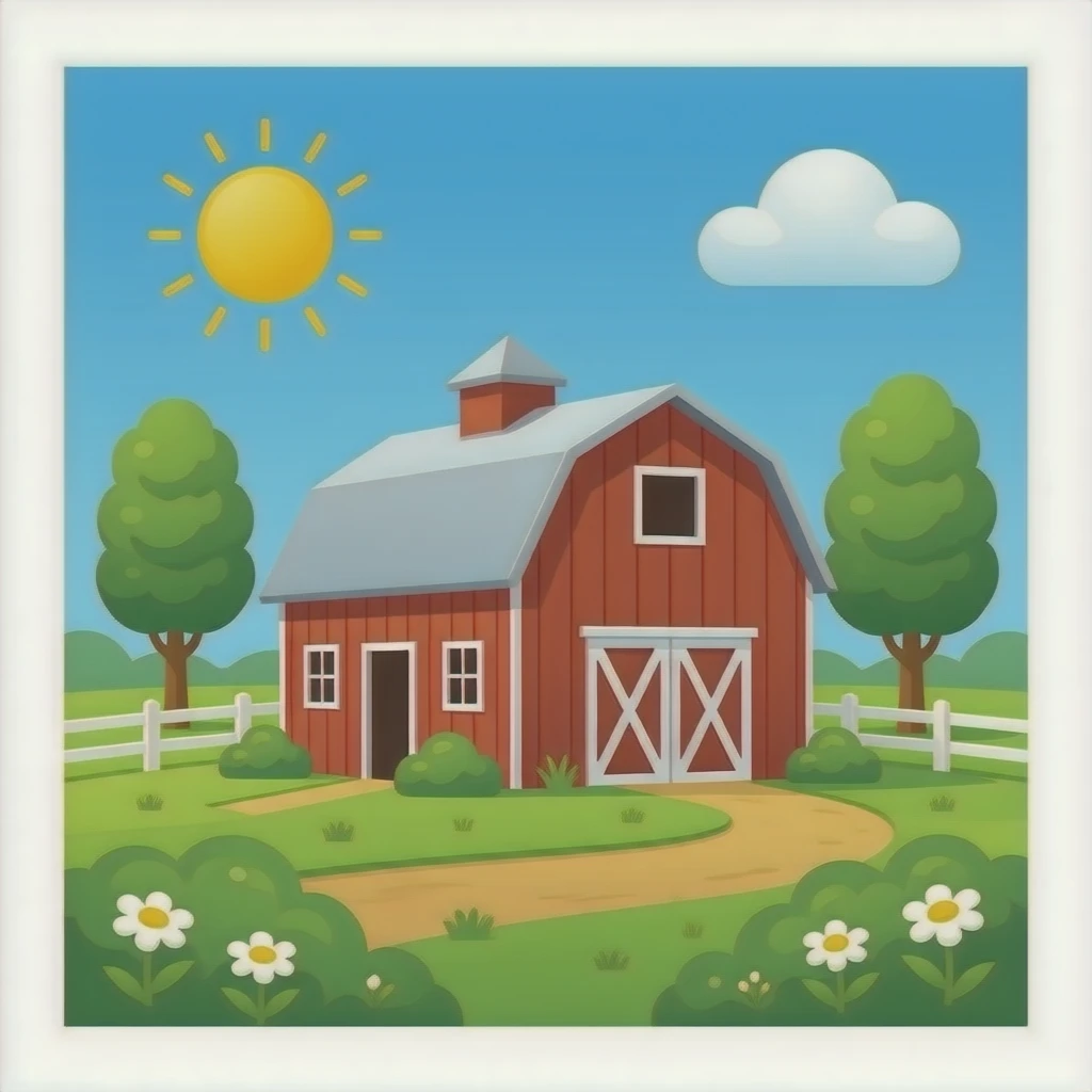Back of barn emoji