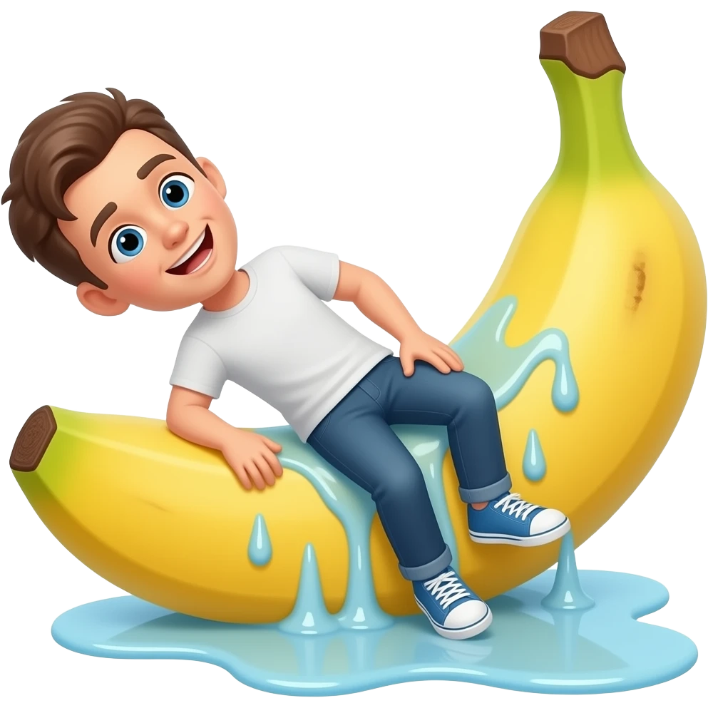person slipping on banana emoji