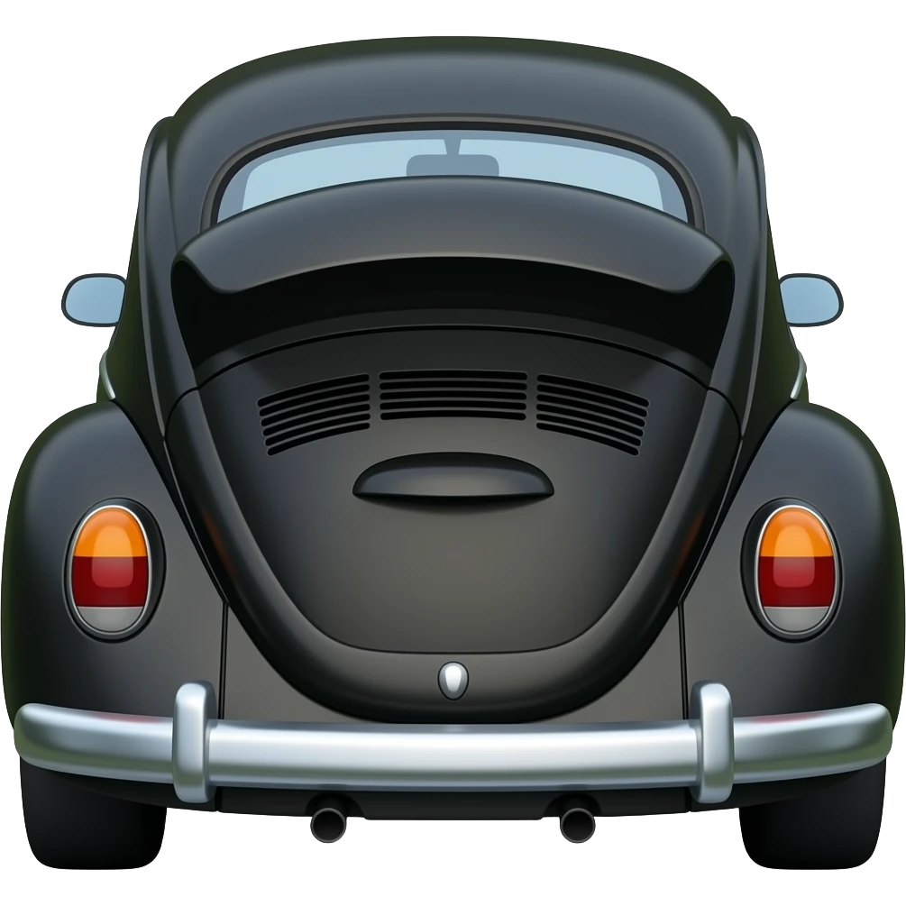 black vw car bug trunk emoji