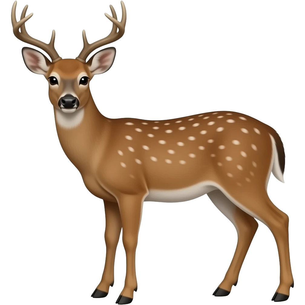 Deer with hot emoji