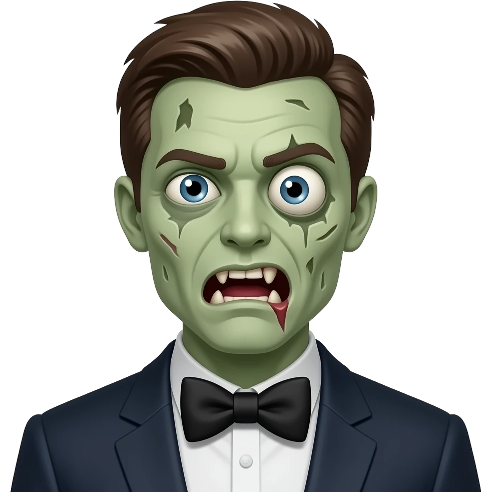 Zombies with Bowties male emoji