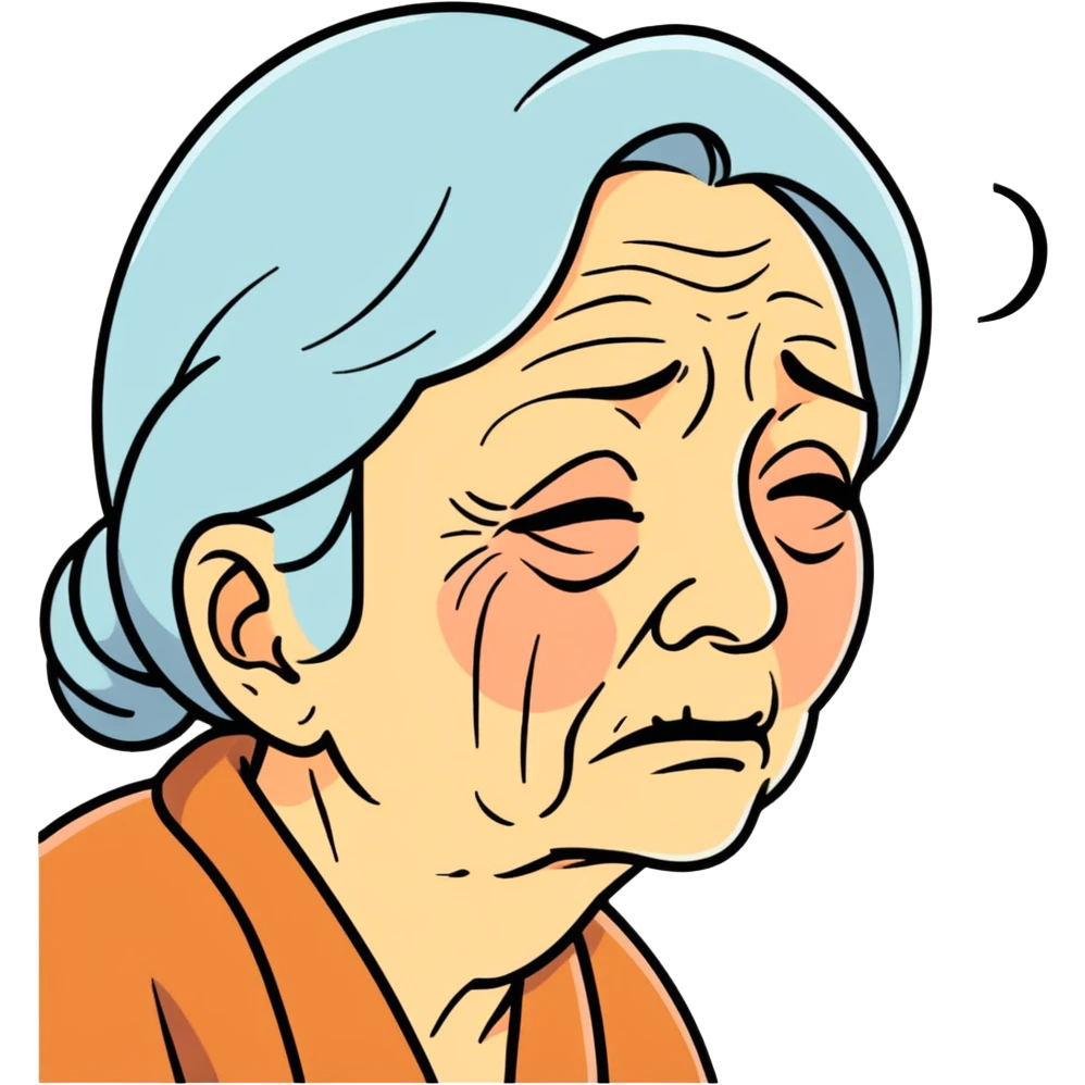 Old lady crying  emoji