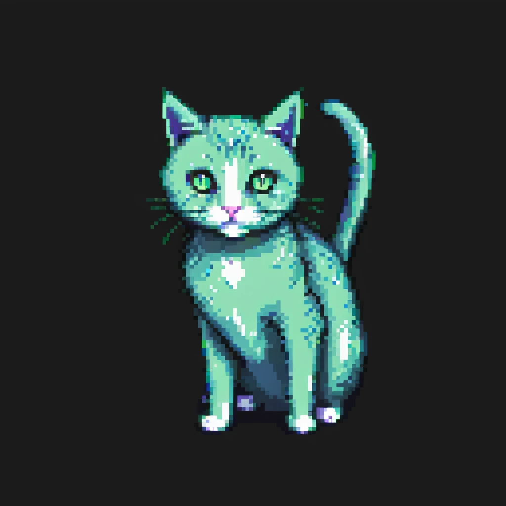 green cat emoji
