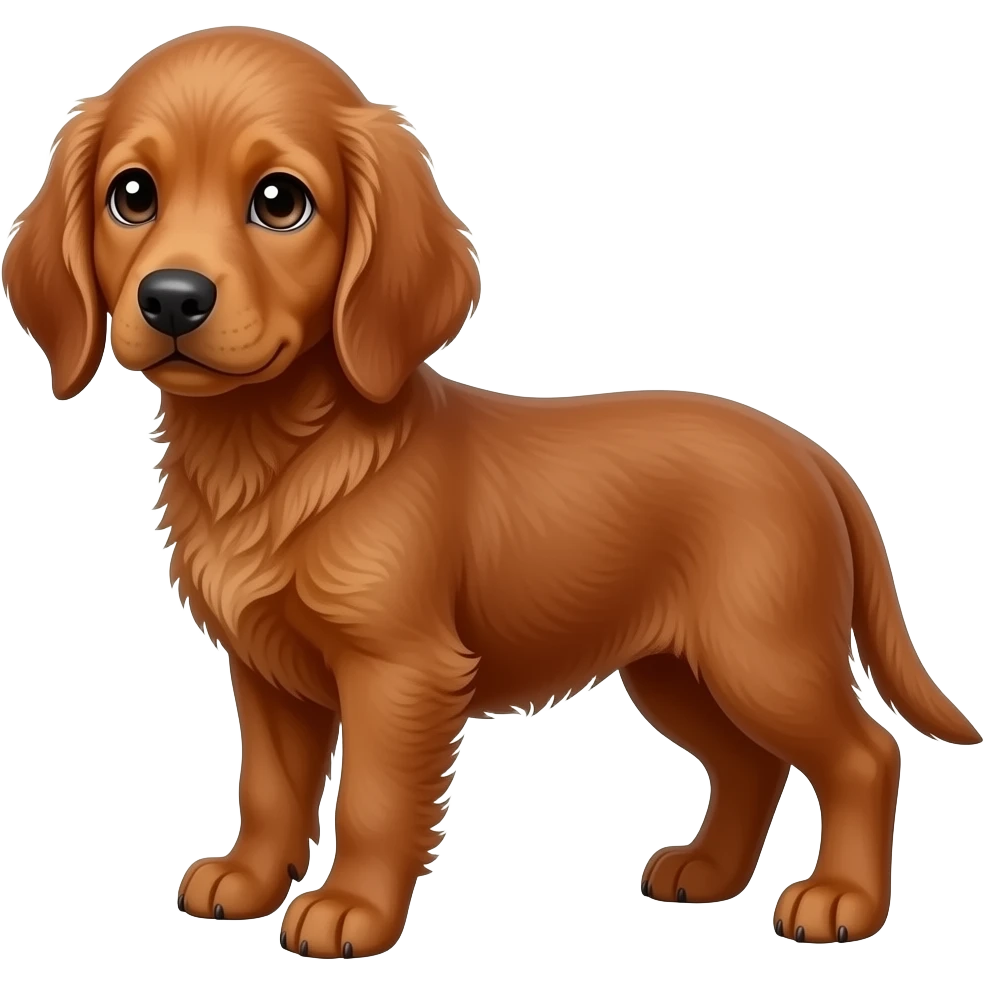 Irsk setter puppy  emoji emoji