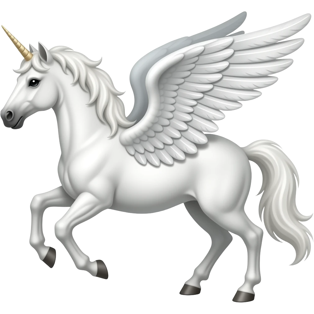 Pegasus not a unicorn,,a winged horse emoji