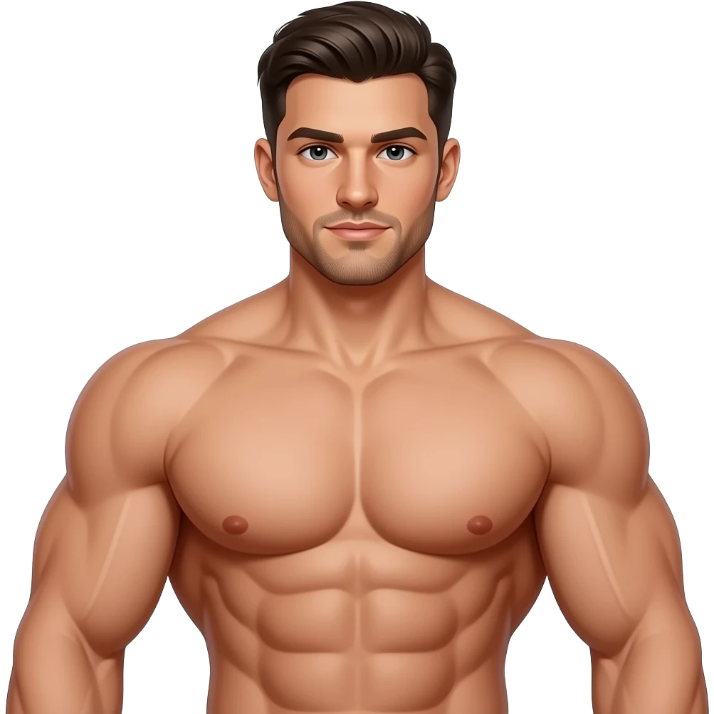 male with huge pec muscles emoji