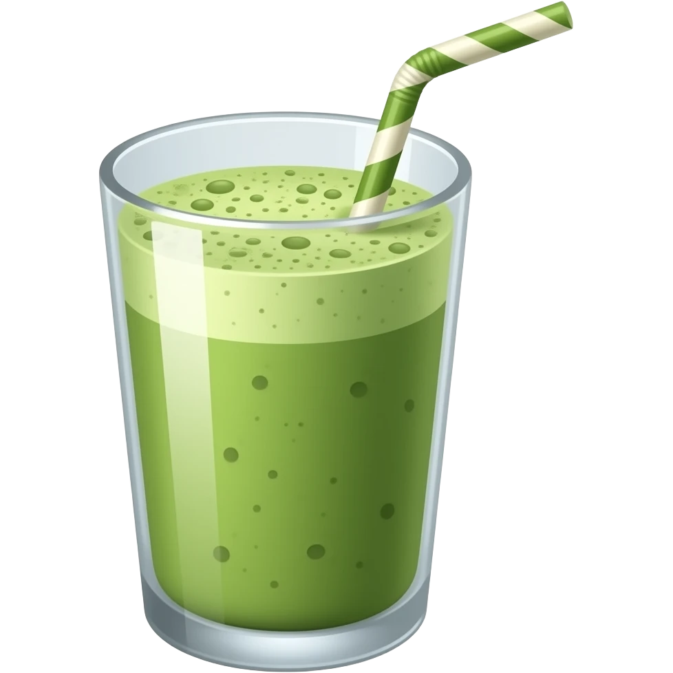 Matcha shake emoji