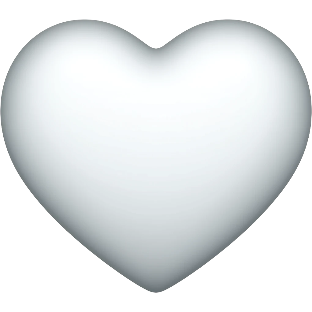 White heart emoji