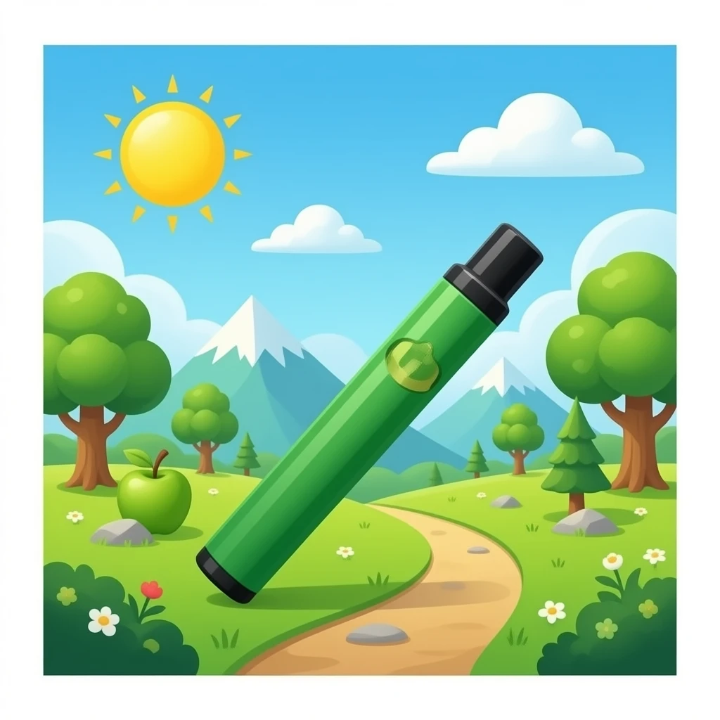 Elf world green apple vape emoji