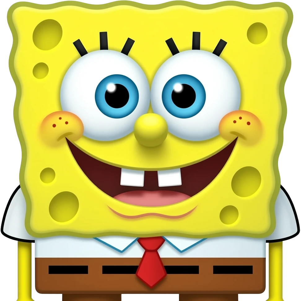 Buff SpongeBob emoji