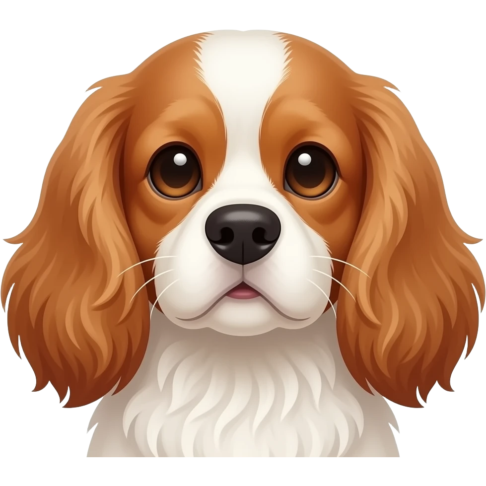 White woman with Long blond hair kissing White/red cockerspaniel on head emoji
