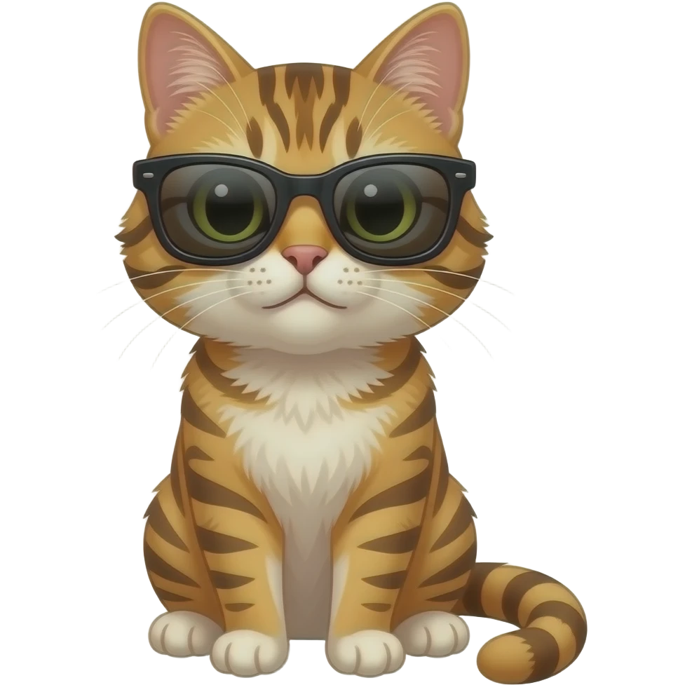 Cat wearing sunglasses emoji