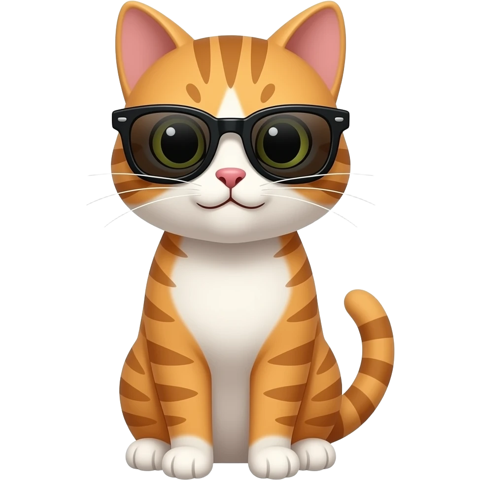 Cat wearing sunglasses emoji
