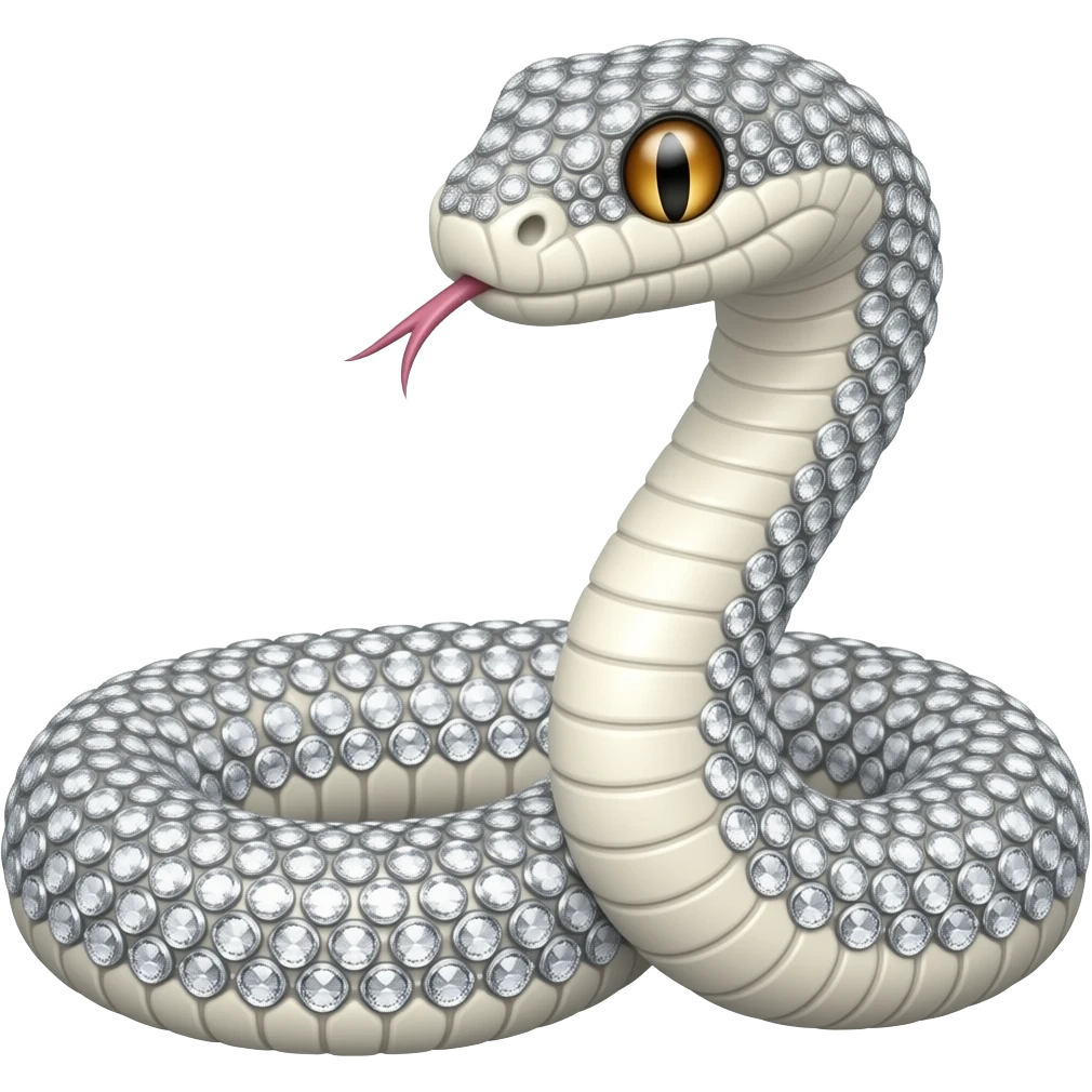snake with bling emoji
