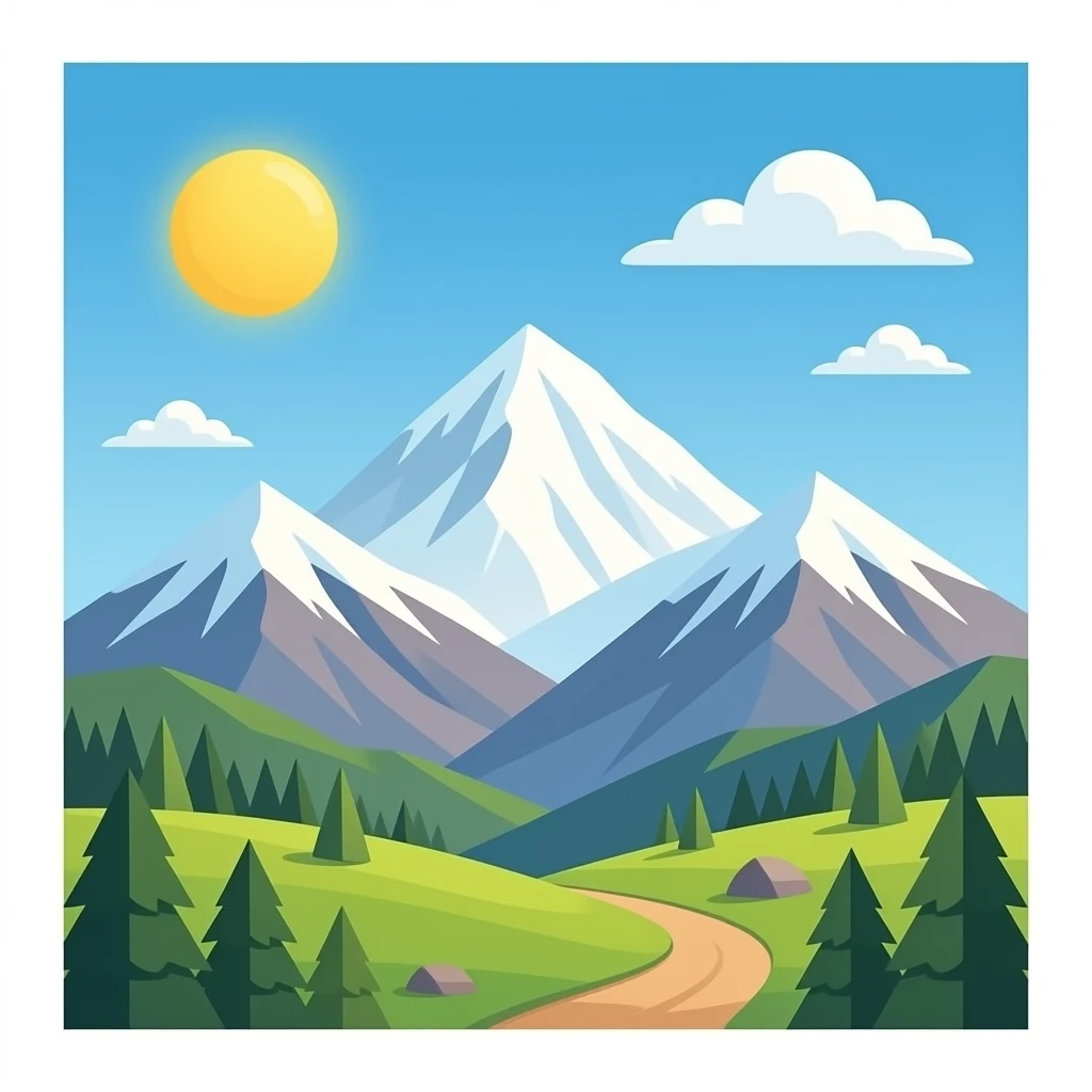geography mountain emoji