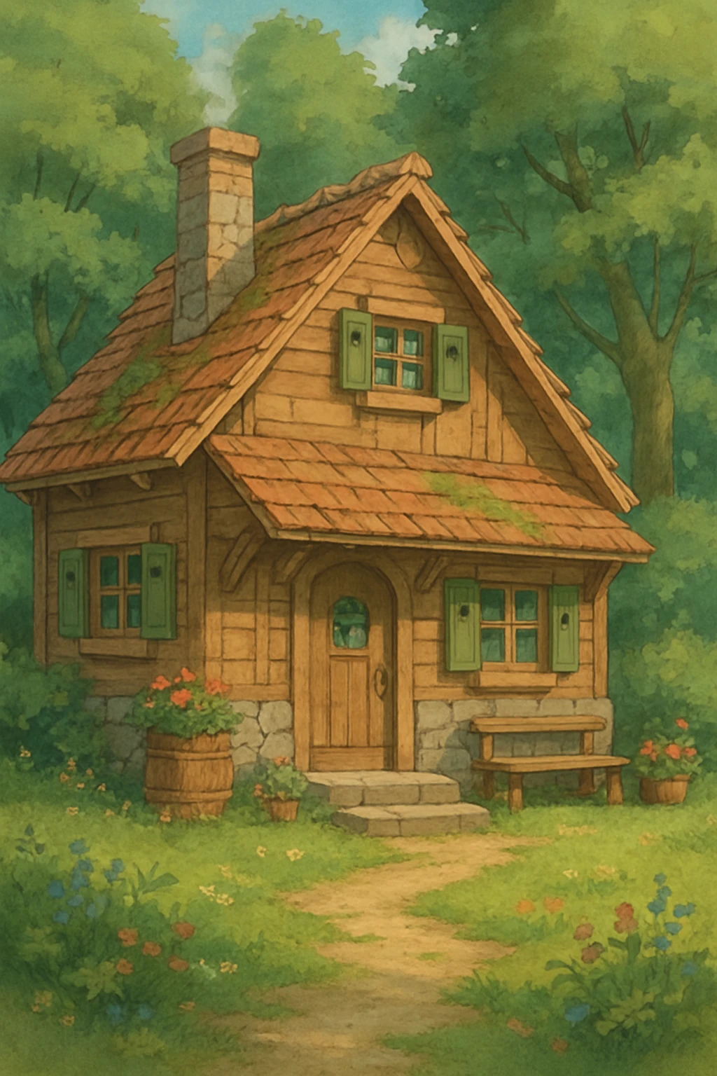 cozy cabin house emoji